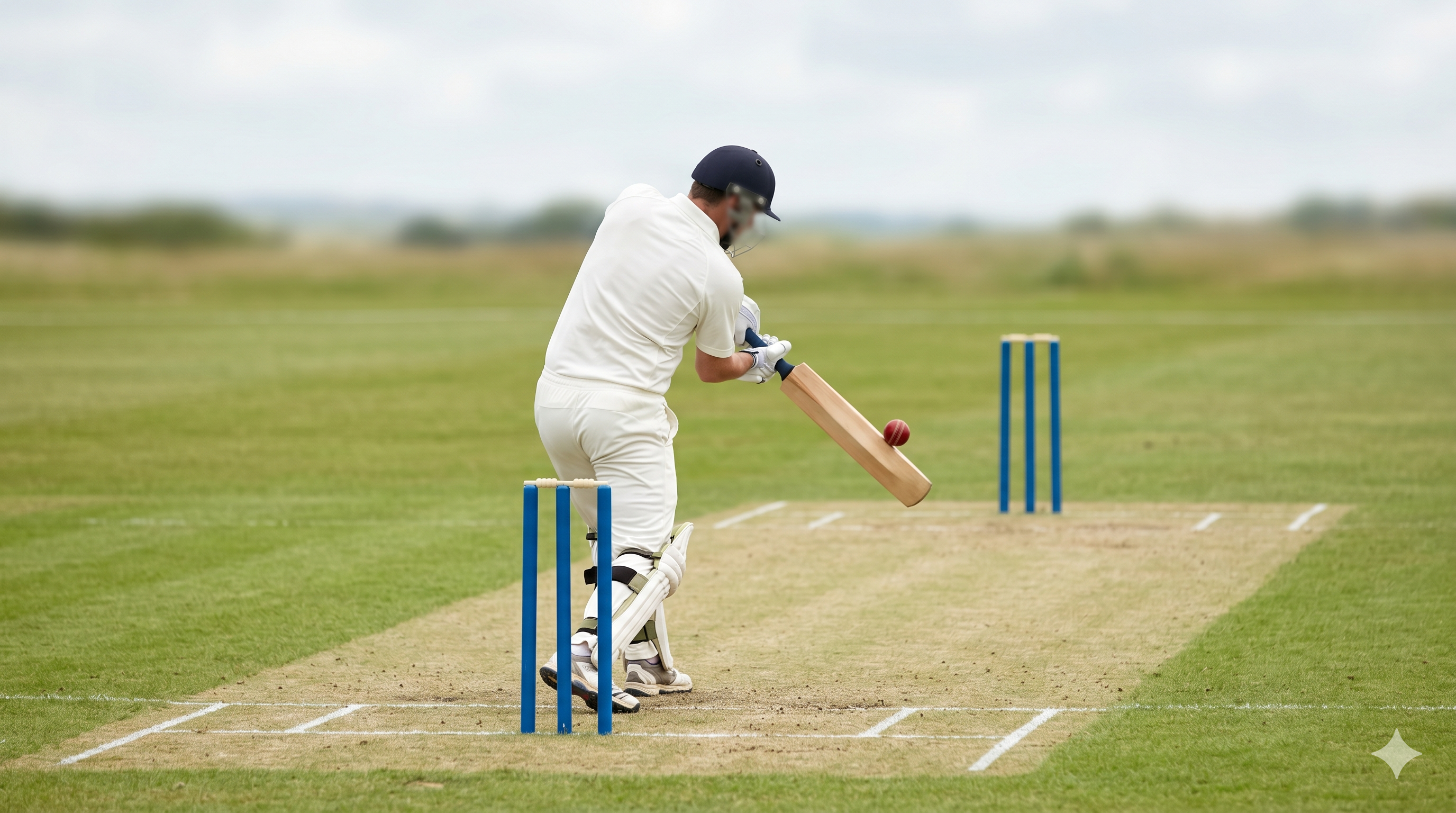 Back-on camera position for batting analysis