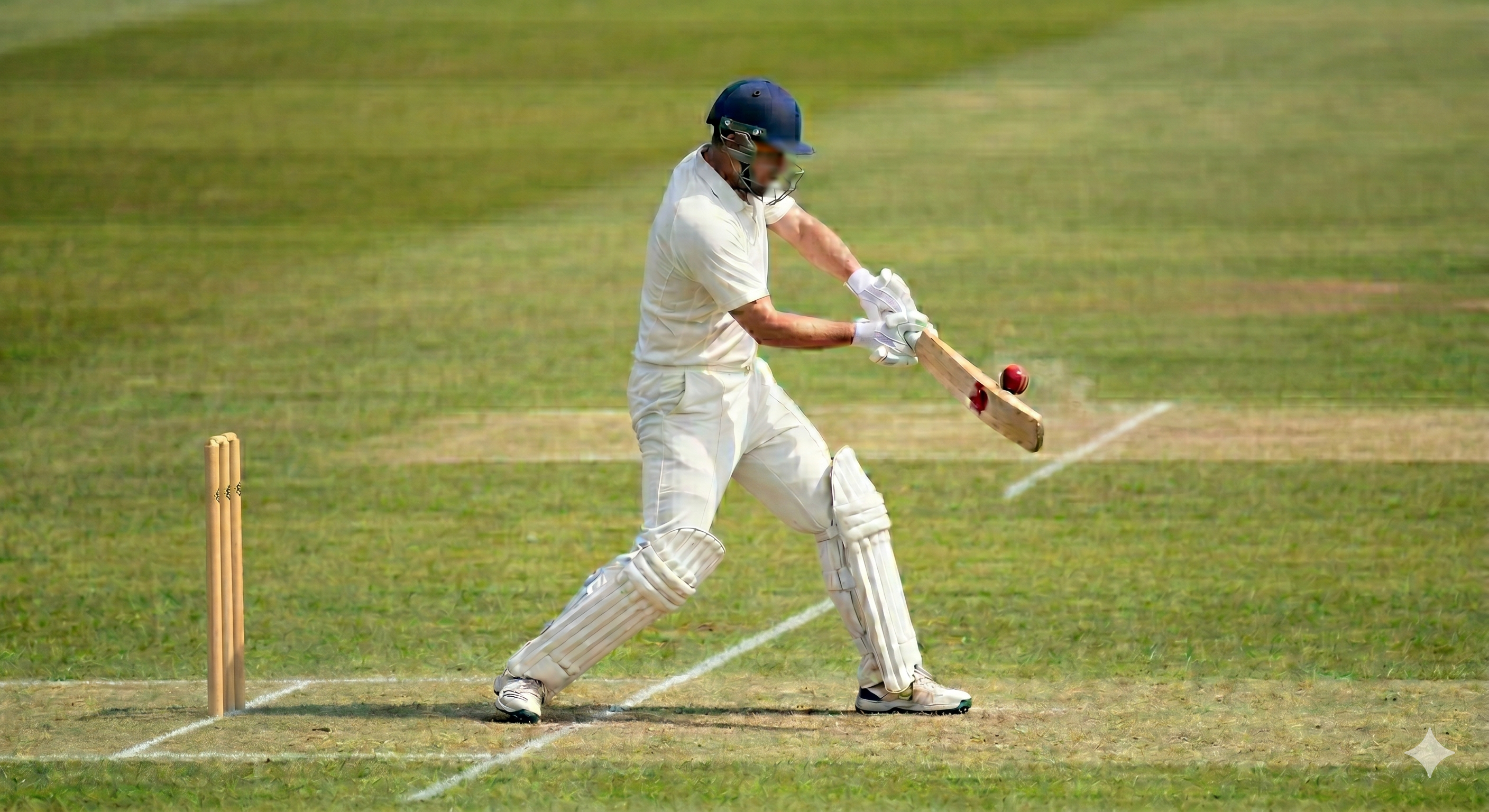 Side-on camera position for batting analysis
